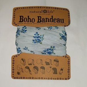 BRAND NEW Natural Life Boho Bandeau Blue Floral